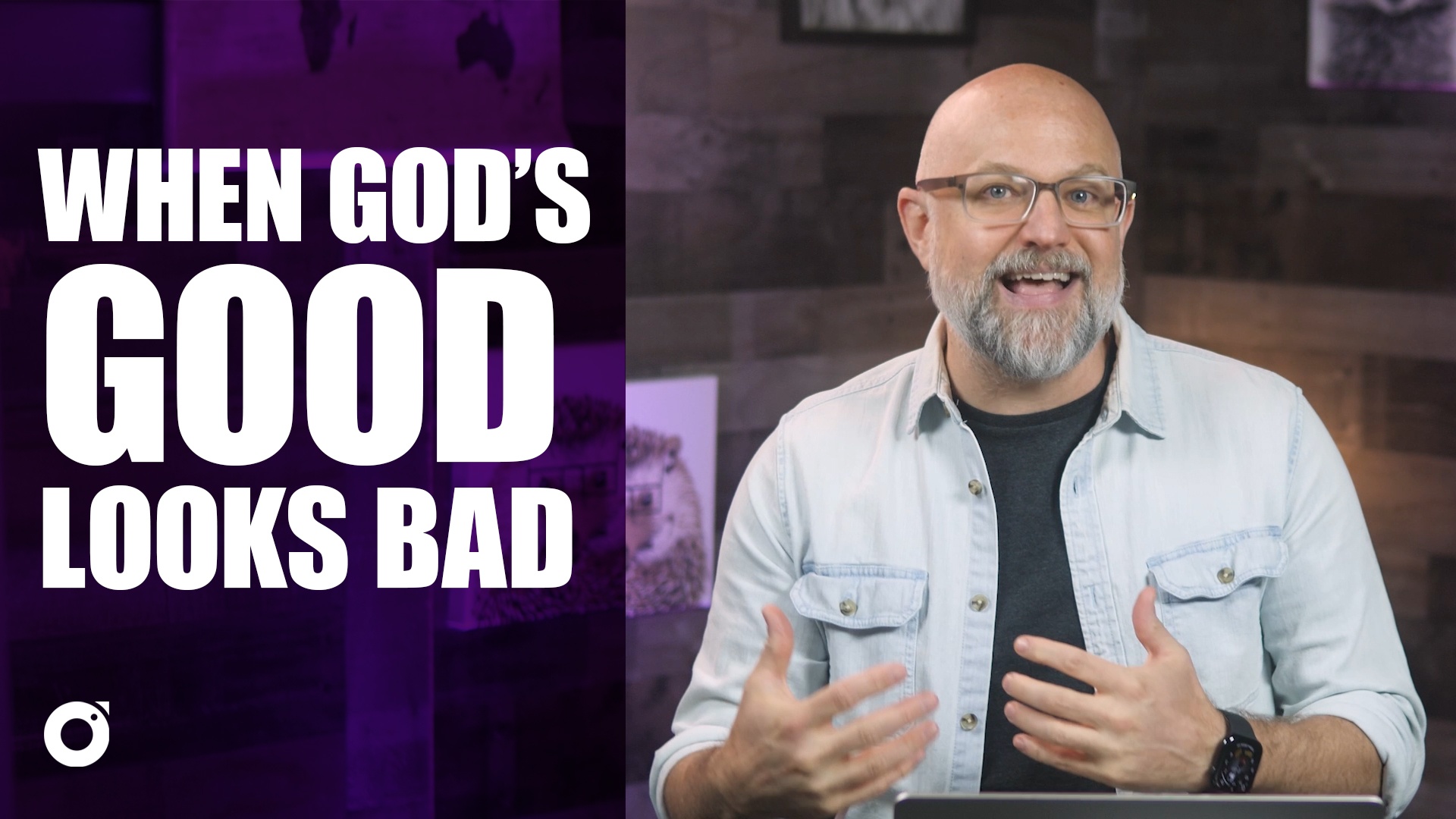 When God’s Good Looks Bad graphic about Romans 8:28 in hard times